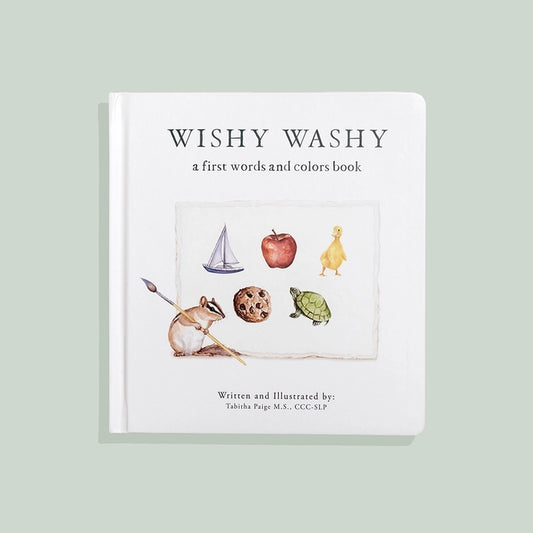 Wishy Washy: A Board Book of First Words and Colors Paige Tate & Co