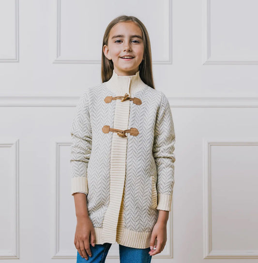 Kids Organic Toggle Sweater with Jipper Hope & Henry