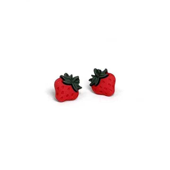 Fruit 🍓 🍑 🍇 Post Stud Earrings The Druzy Rose