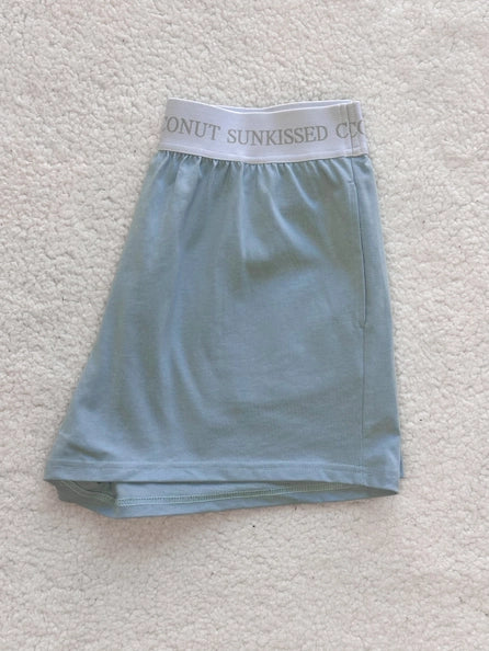 Basic Watercolor Shorts Sunkissed Coconut