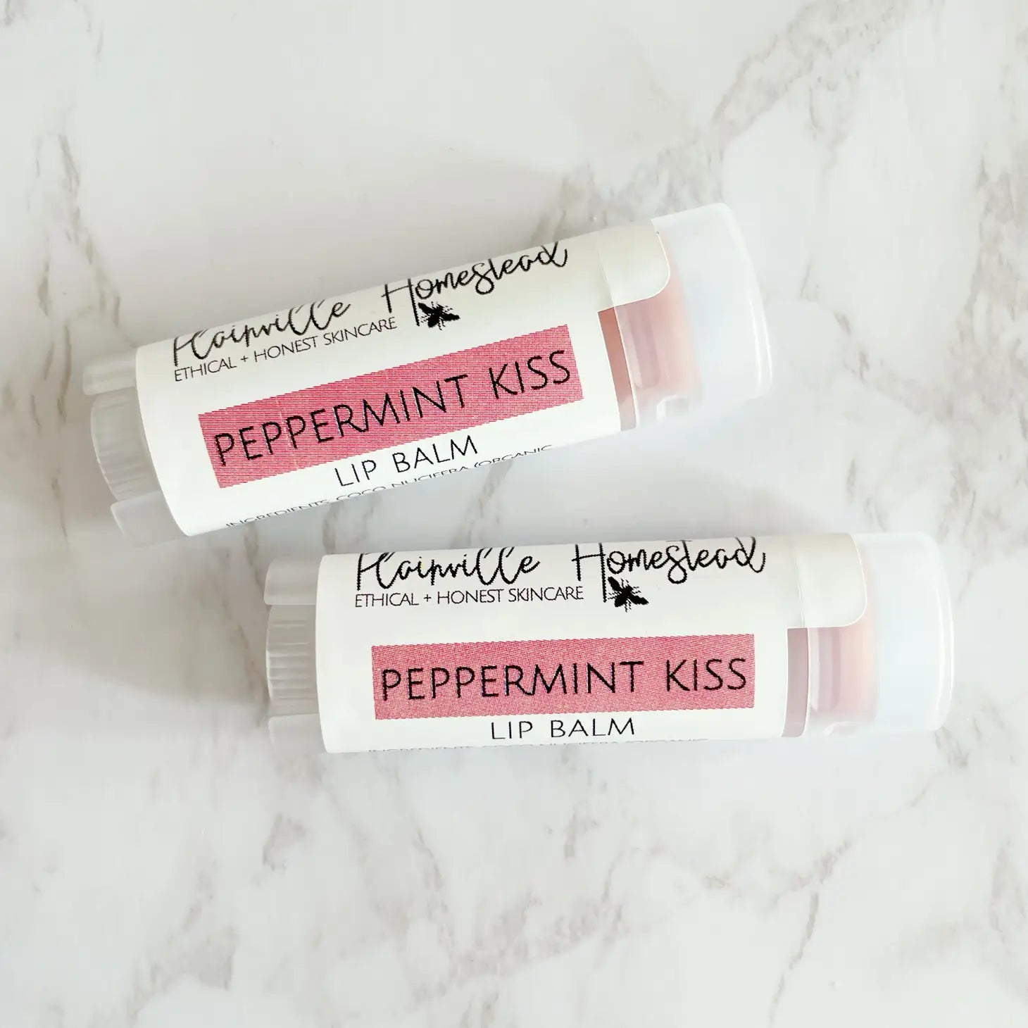 Organic Lip Balm - Peppermint Kiss The Druzy Rose