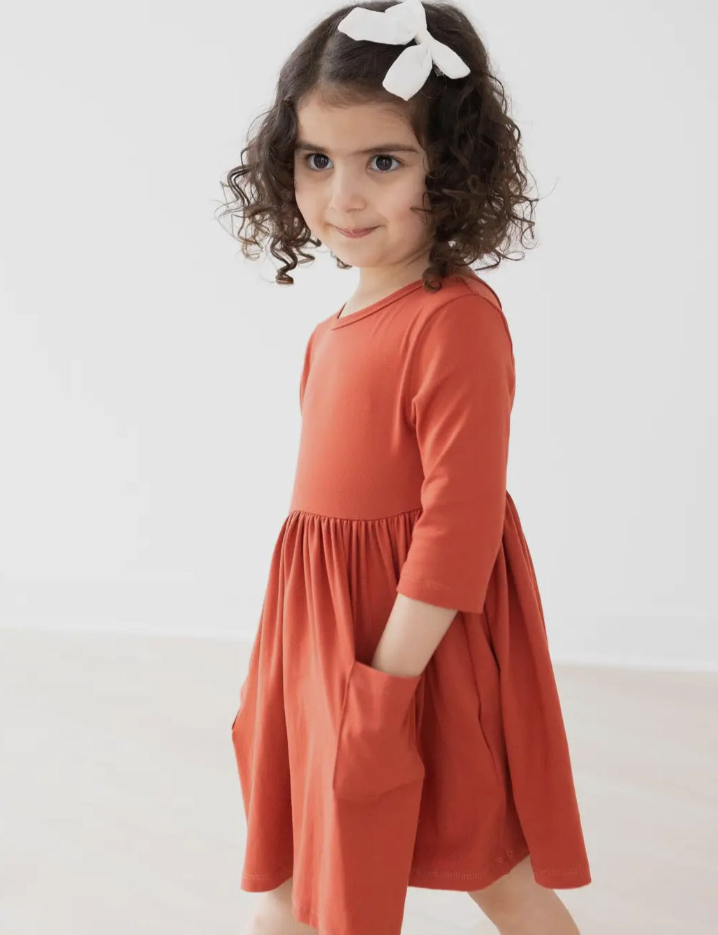 Girls Pocket Twirl Dress Mila and Rose