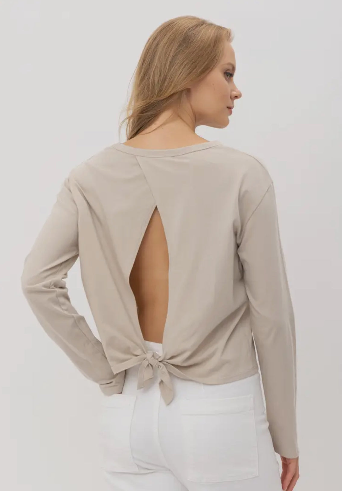 Wasabi and Mint Open Back Long Sleeve The Druzy Rose