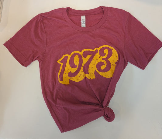 1973 T- Shirt Groovy Graphic American Threadz Apparel