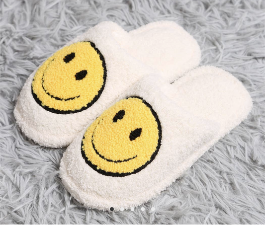 Smiley face slippers The Druzy Rose