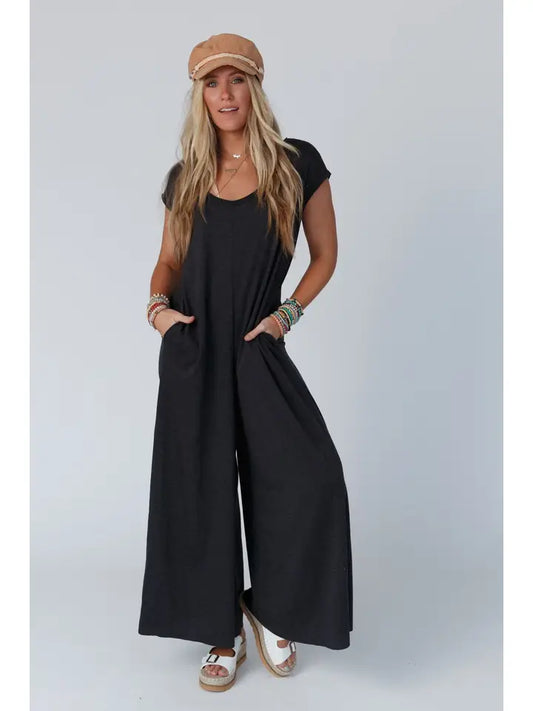 Daphne Scoop Neck Jumpsuit Three Bird Nest