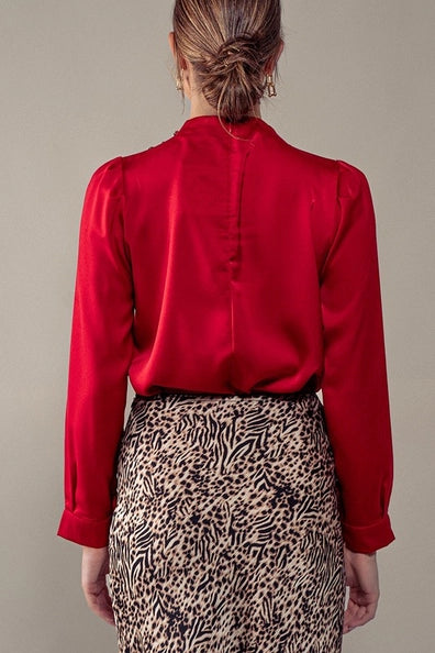 The Across Blouse - Red Urban Daizy