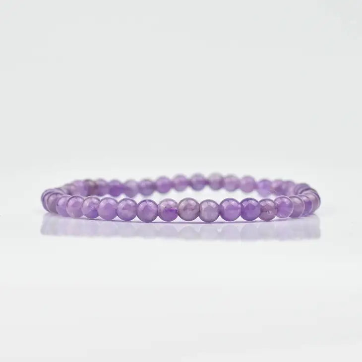 Amethyst - Energy Bead Bracelet 4mm Mindful Living Co.