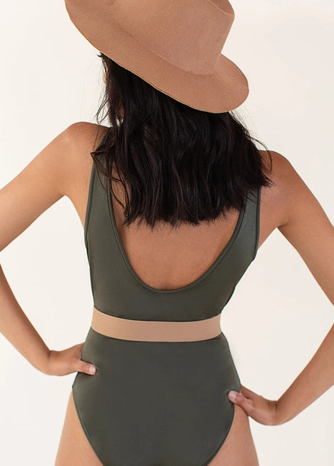 Annika Swimsuit in Olive Night Joyfolie