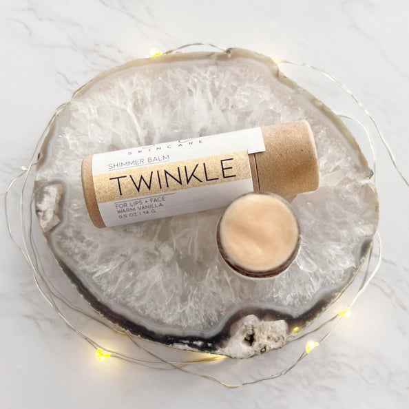 Organic XL Lip Balm - Twinkle Shimmer Lather and Soul Skincare