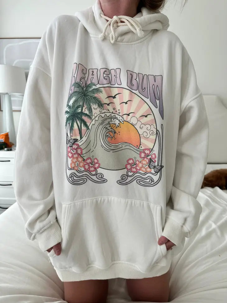 Beach Bum Hoodie Sunkissed Coconut