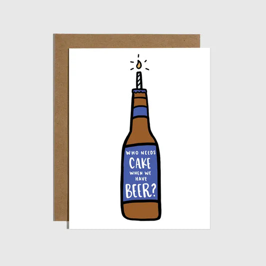 Cake Beer Card Brittany Paige