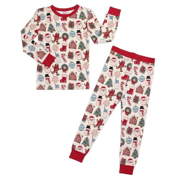 Big Kids Milk and Cookies Holiday Pajamas 2-Piece Set Emerson & Friends