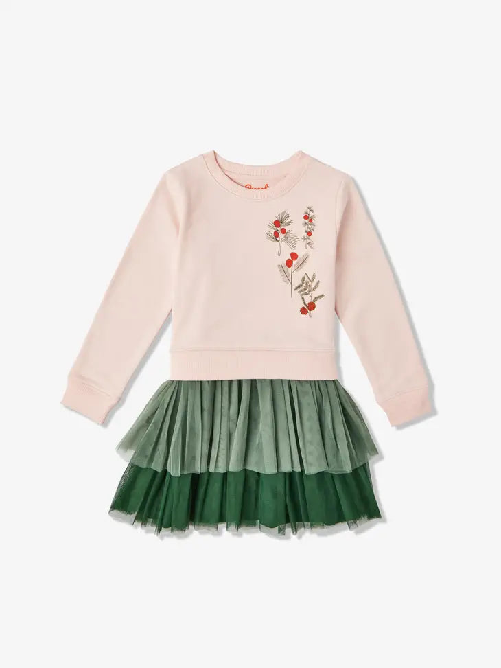 Tulle Sweatshirt Dress - Botany Piccolina