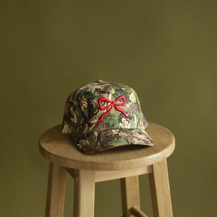 Camo Bow Hat Electric Label