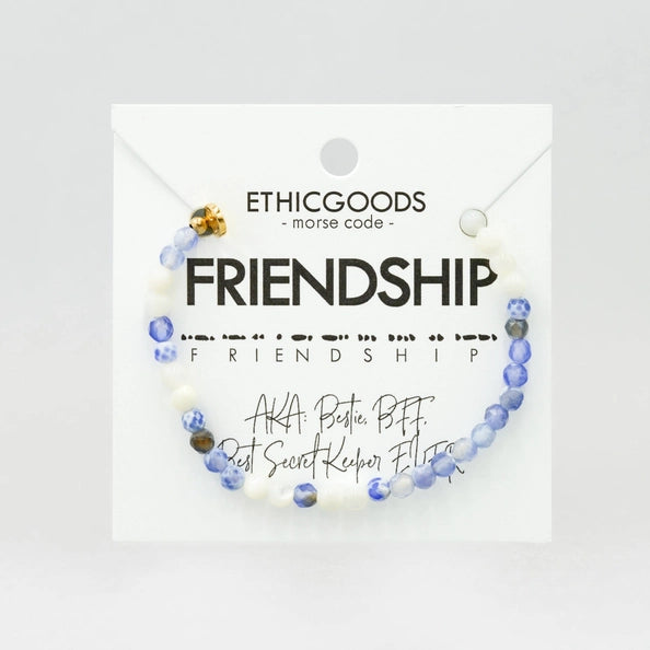 Blue Friendship Bracelet Ethic Goods