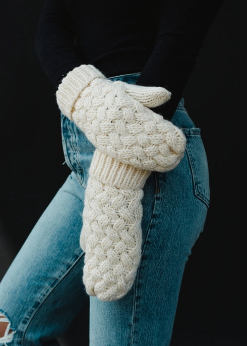 Cable Knit Mittens Panache Apparel Co.