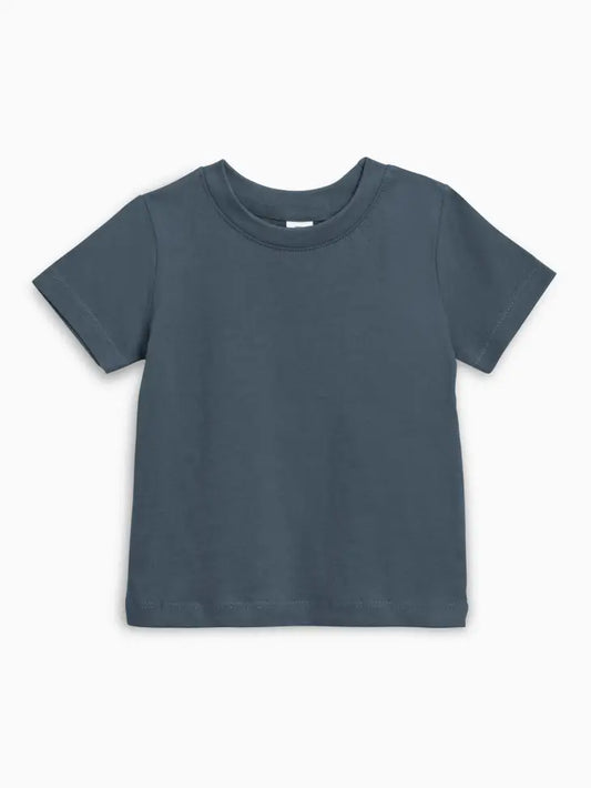 Organic Baby and Kids Classic Crew Neck Tee Colored Organics