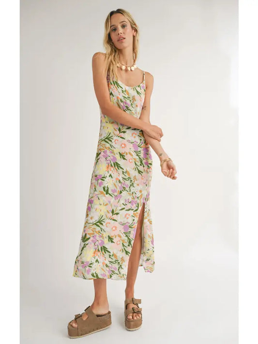 Flower Field Midi Dress: Mint Multi Sadie & Sage