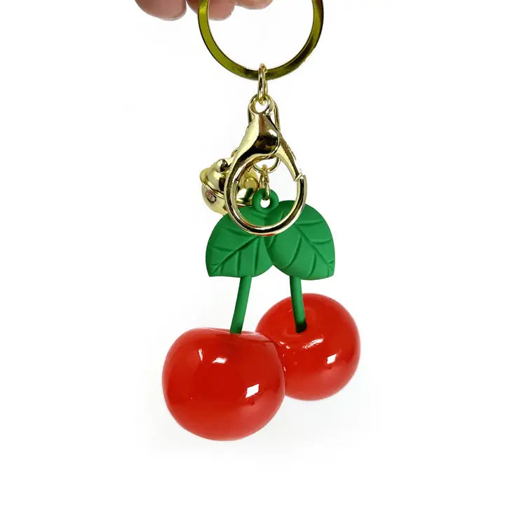 Charming Cherries 🍒 Key Chain/ Bag Charm The Druzy Rose