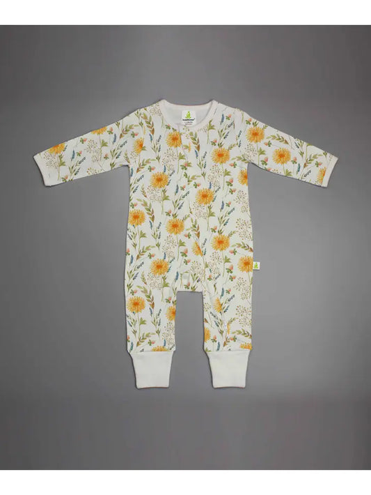 Baby Romper/Onesies/Pajamas with cuff (Floral Garden)