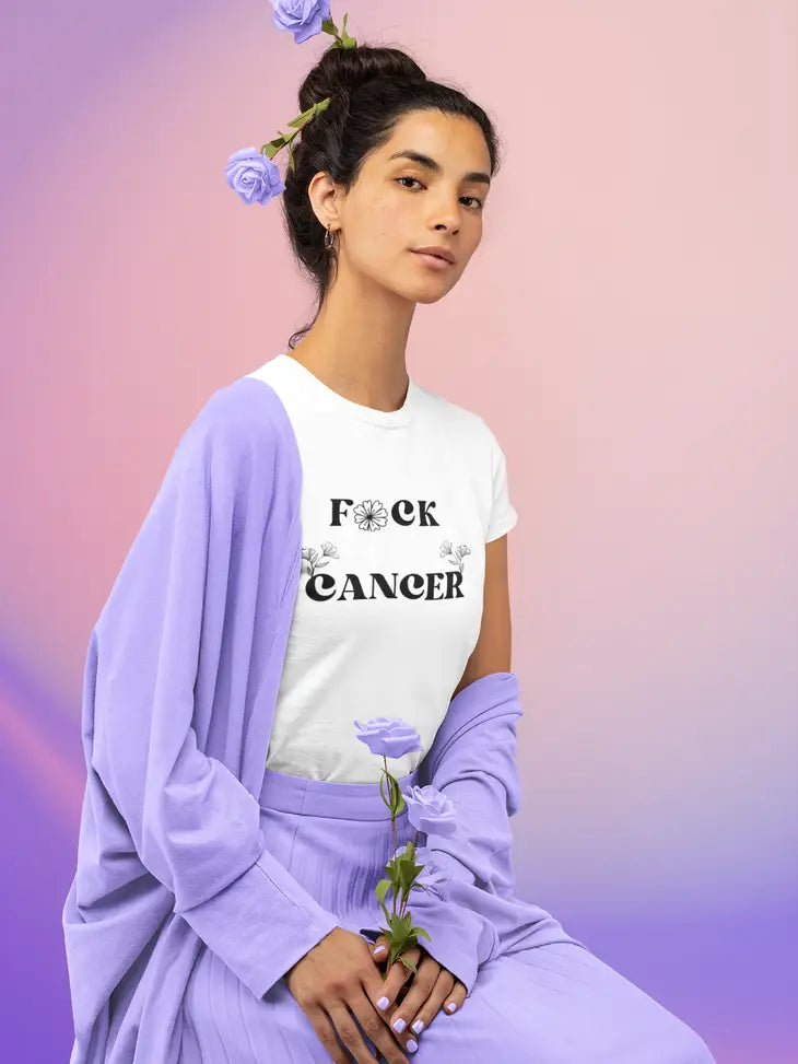 Fuck Cancer Unisex Short Sleeve Cotton t-shirt Delectable Nightmares