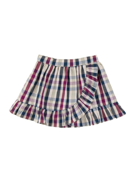 Girls Rowan Plaid Ruffle Wrap Skirt Ruffle Butts