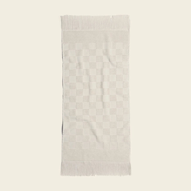 Organic Checkered Hand Towel Happy Place