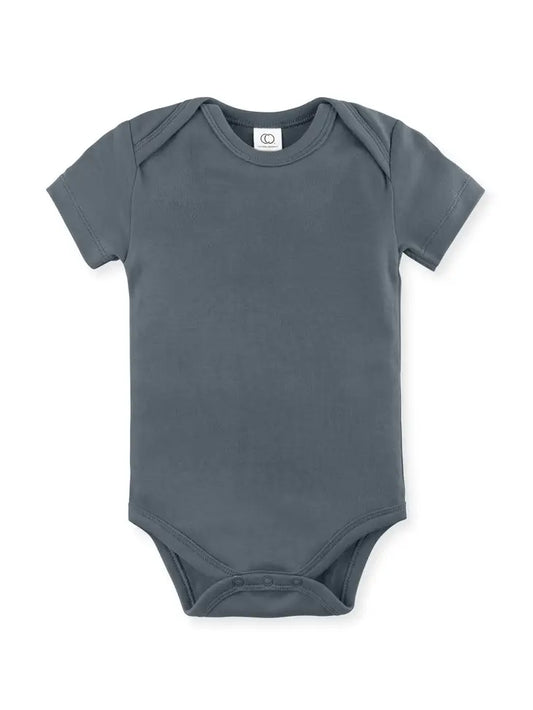 Organic Baby Short Sleeve Classic Bodysuit - Harbor Colored Organics