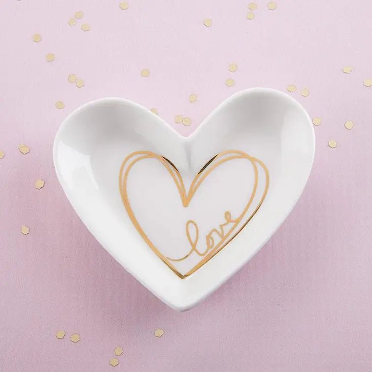 Heart Shaped Trinket Dish The Druzy Rose