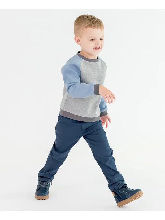 Boys Vintage Indigo Stretch Chino Pants Ruffle Butts