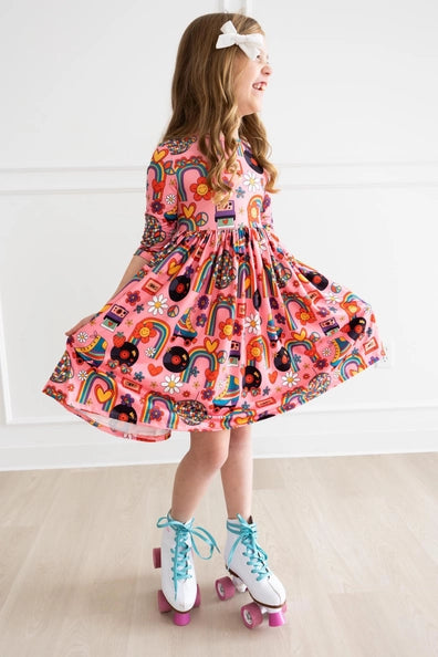 Kids Retro Twirl Dress Mila and Rose