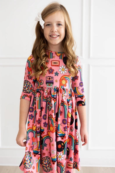 Kids Retro Twirl Dress Mila and Rose