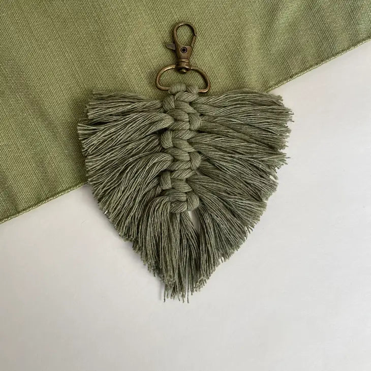 Macrame Feather Keychain The Handcrafted Hedgehog