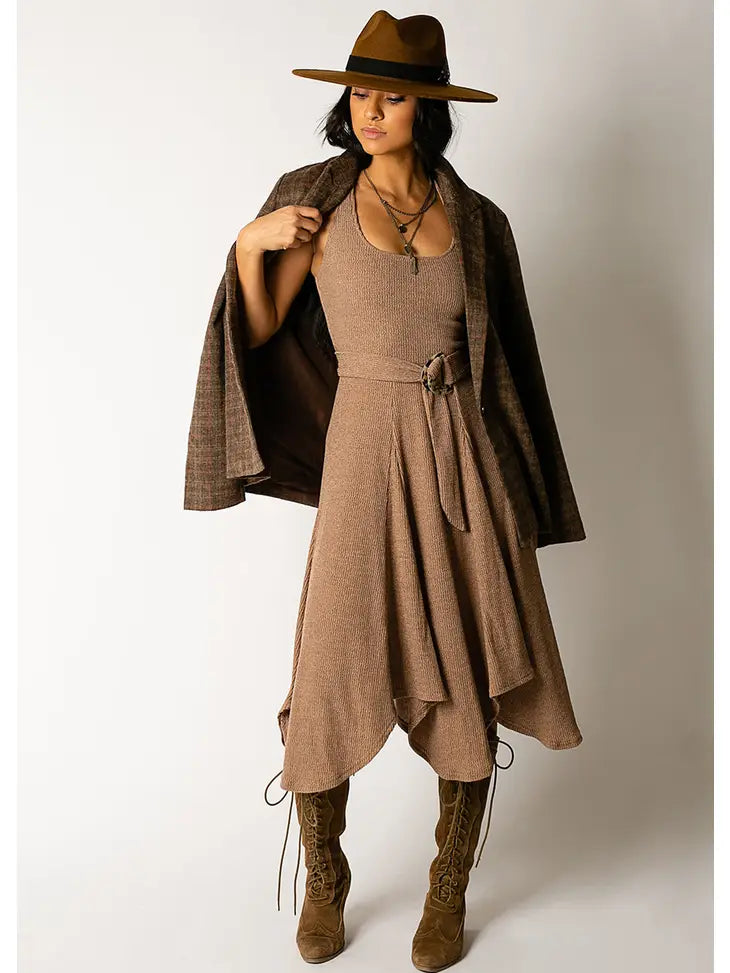 Lyna Dress in Heather Tan Joyfolie