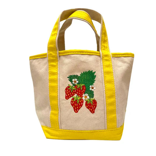 Mini Canvas Tote Bag Vintage Inspired PatchYaLater