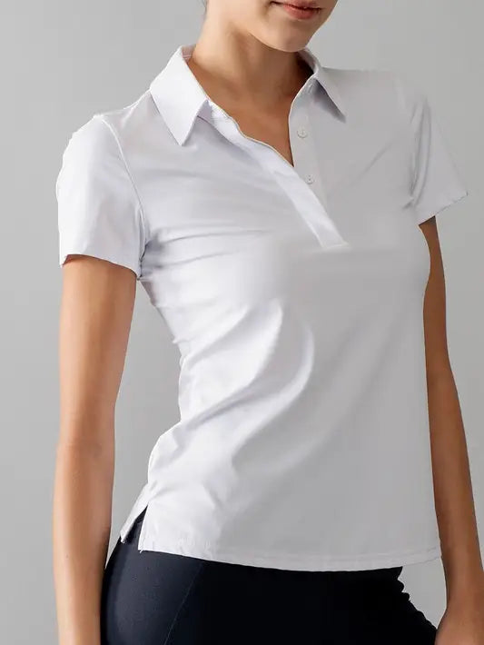 FOUR BUTTON PLACKET POLO SHIRT Urban Daizy