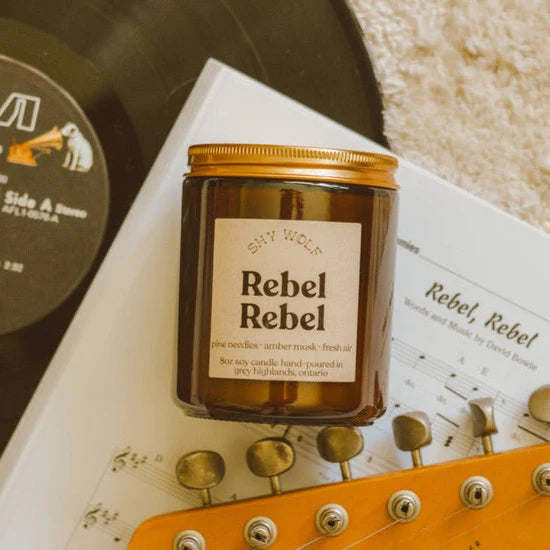 Rock and Roll Soy Candle shy wolf candles