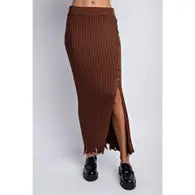 RIBBED SWEATER MIDI SKIRT L Love