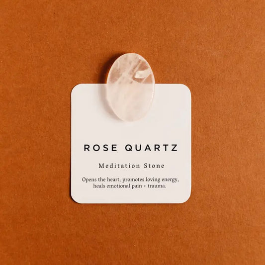 Meditation Palm Stone The Druzy Rose