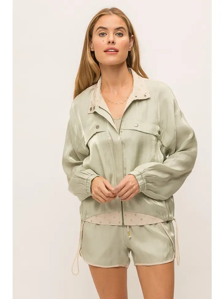 Mint - Jacket with Drawstring Mystree