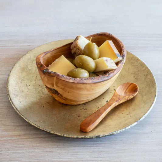 Rustic Snack Bowl Olive Wood (Handcrafted) The Druzy Rose