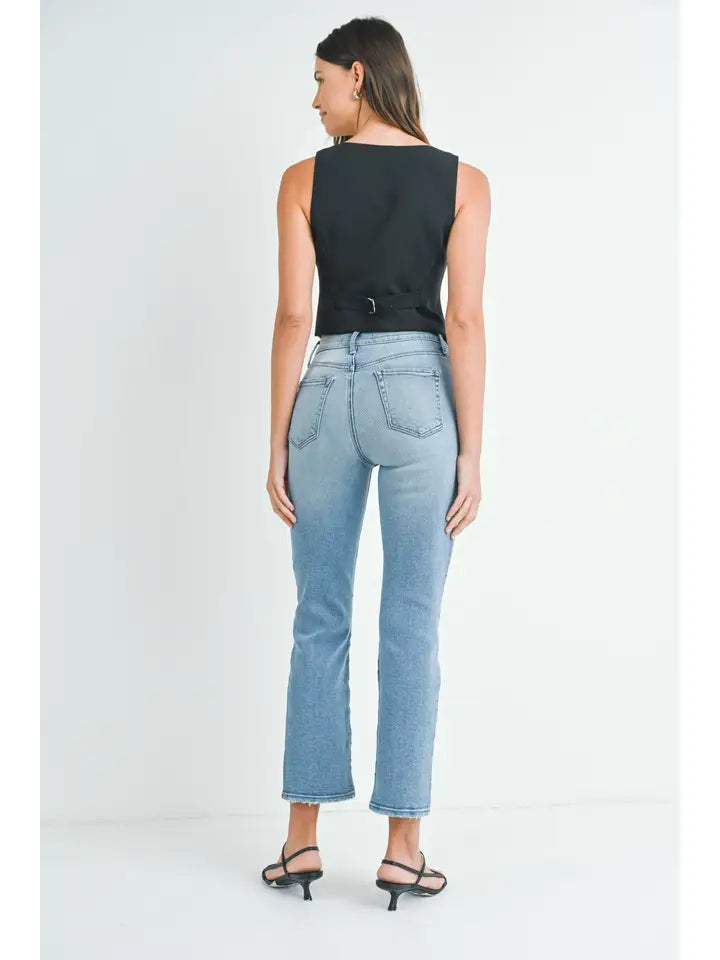 Hr Soft Stretchy Straight JUST BLACK DENIM