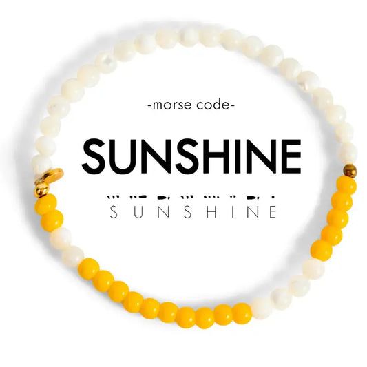 Sunshine Morse Code Bracelet Ethic Goods