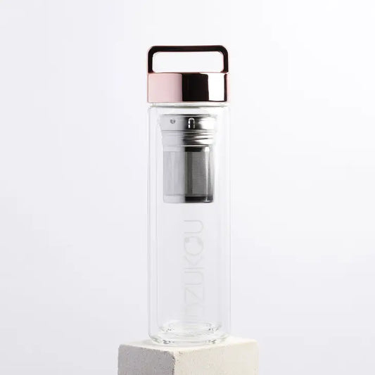 Dzukou Bishop Falls - Glass Tea Bottle 450 ml The Druzy Rose