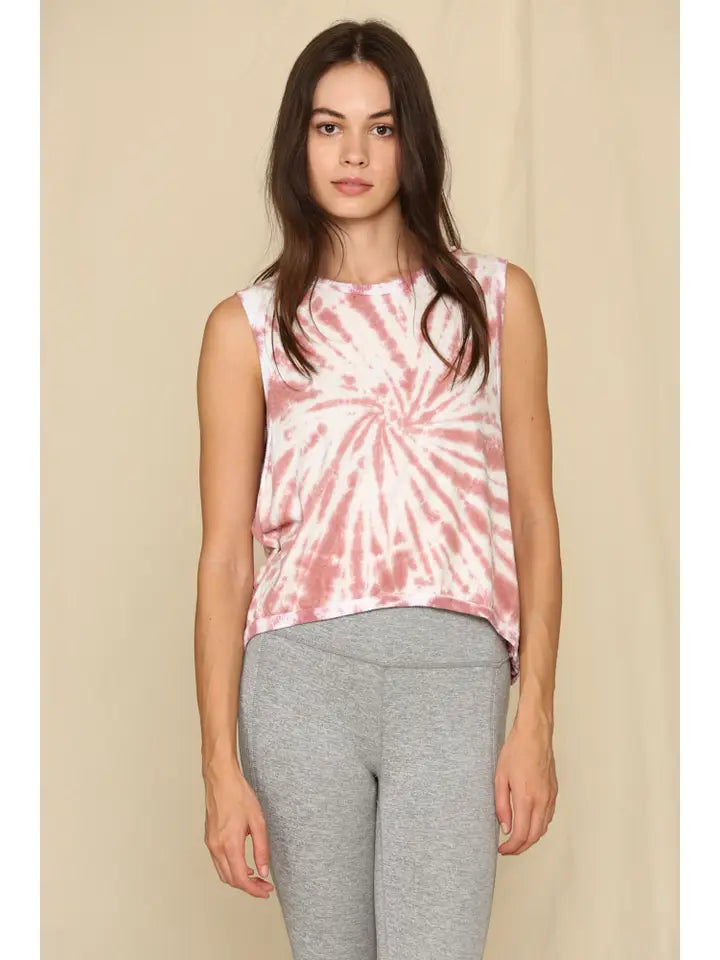 Cotton Jersey Tie Dyed Tank The Druzy Rose