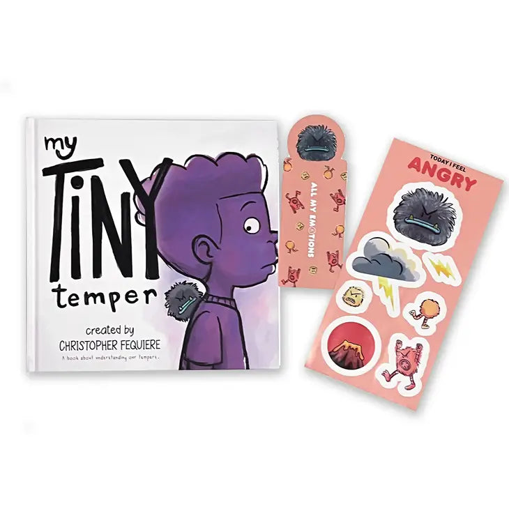 All My Emotions: My Tiny Temper Book, Bookmark + Sticker Set All My Emotions