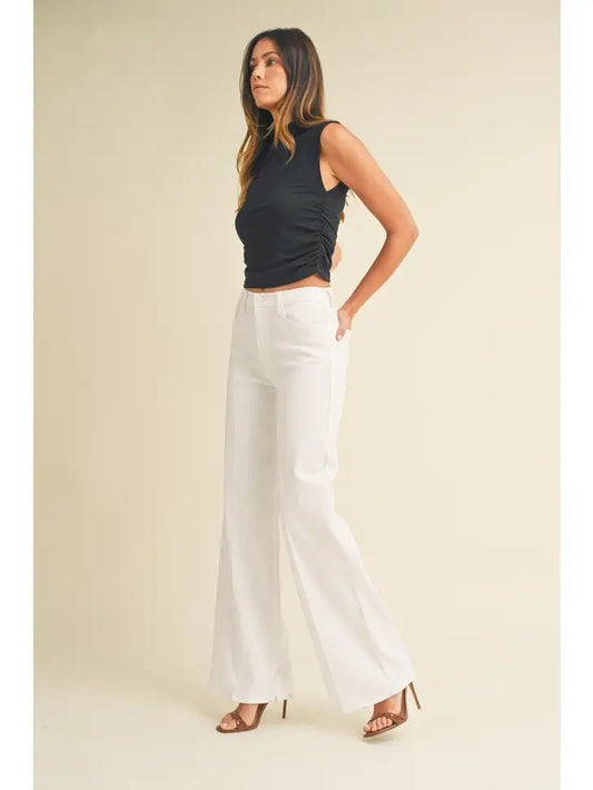 Palazzo Jean White JUST BLACK DENIM