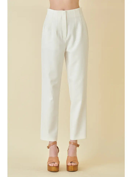 TRENDY HIGH WAISTED ANKLE LENGTH TROUSERS Urban Daizy