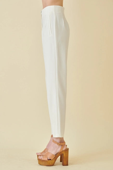 TRENDY HIGH WAISTED ANKLE LENGTH TROUSERS Urban Daizy